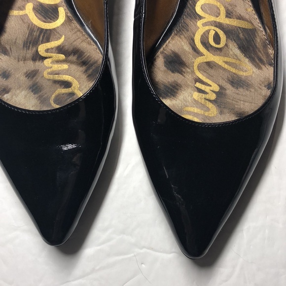Sam Edelman black patent pointy flats size 8.5 - Picture 2 of 8